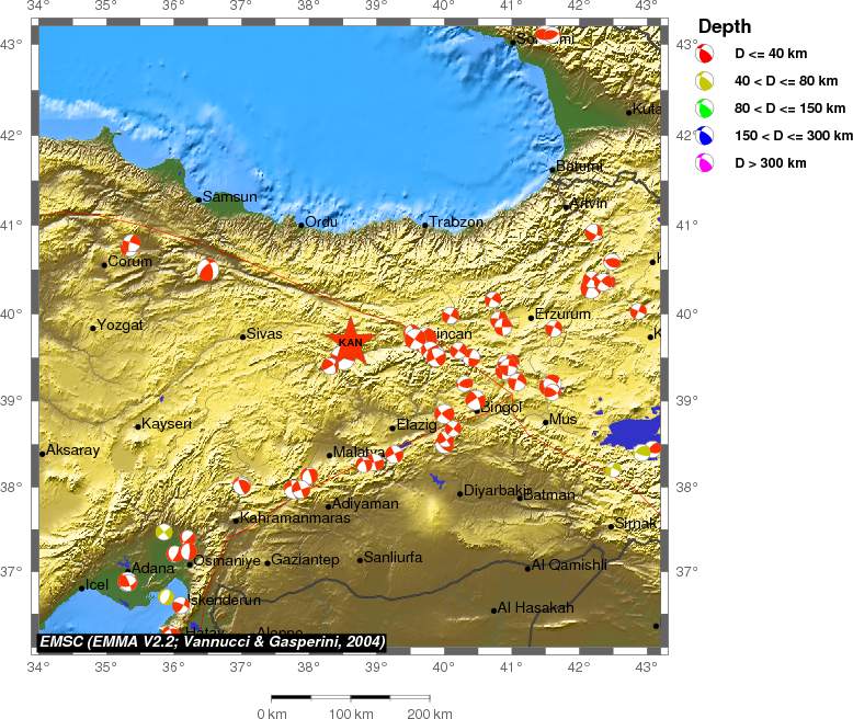 Regional moment Tensor
