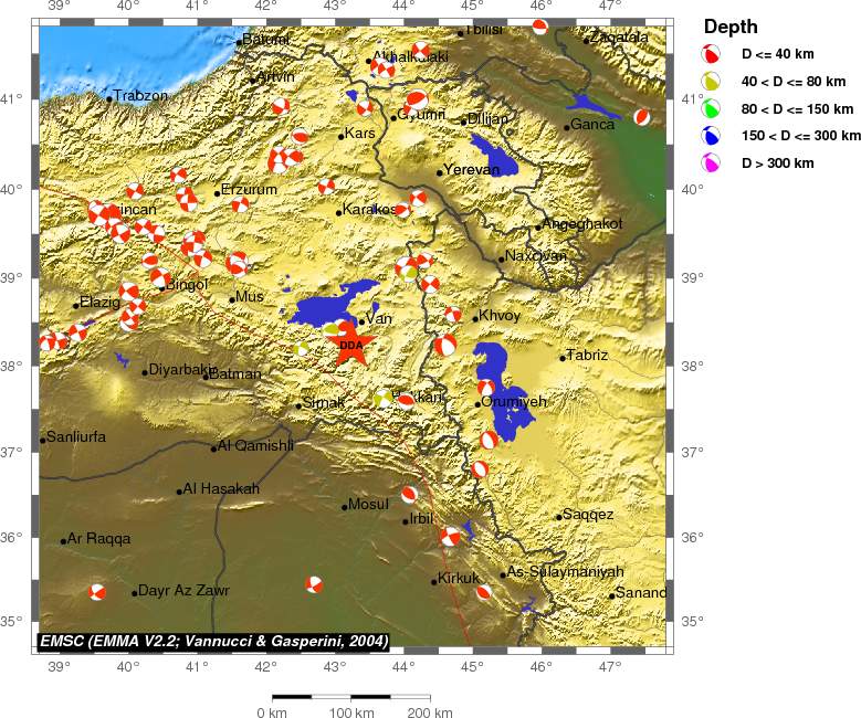 Regional moment Tensor