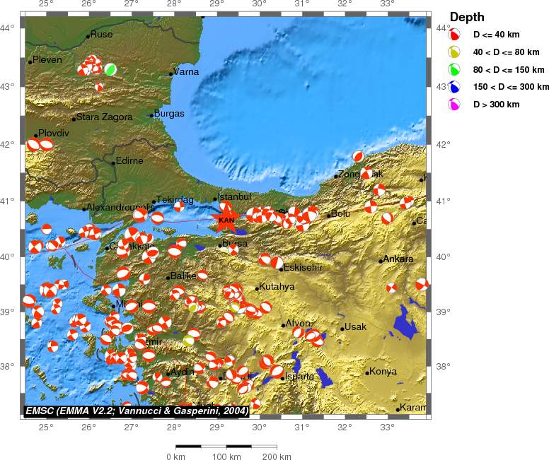 Regional moment Tensor