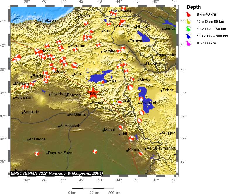 Regional moment Tensor