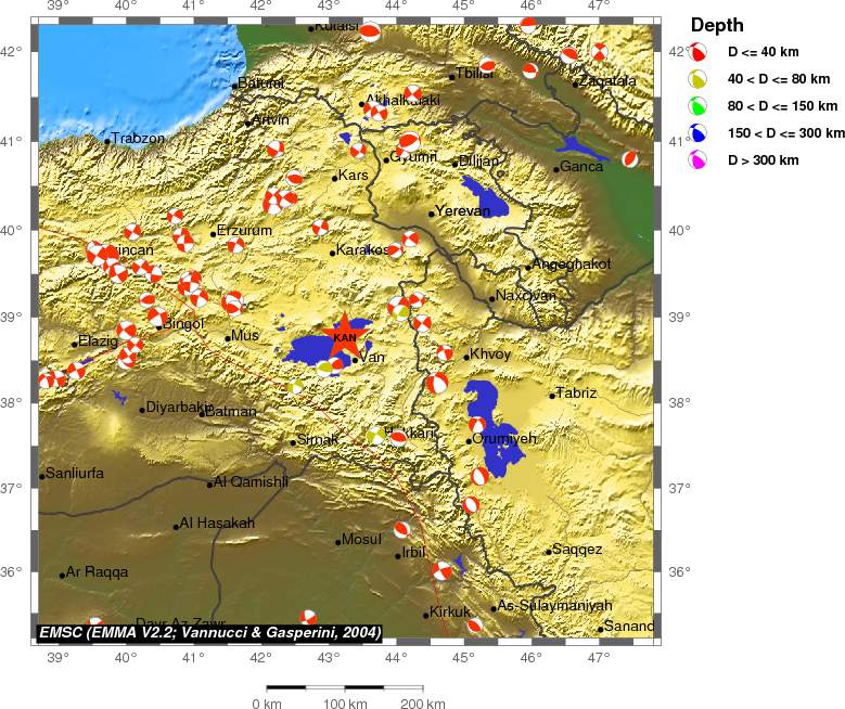 Regional moment Tensor