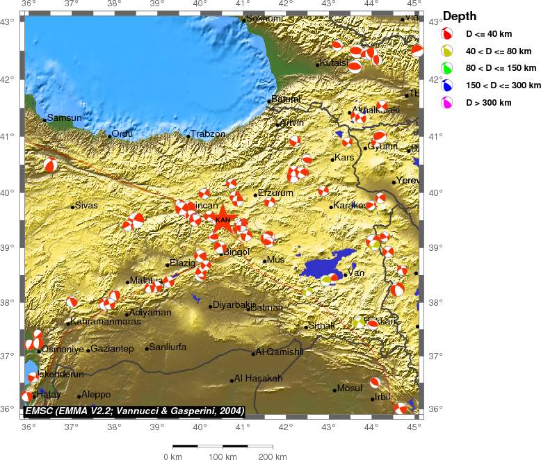 Regional moment Tensor