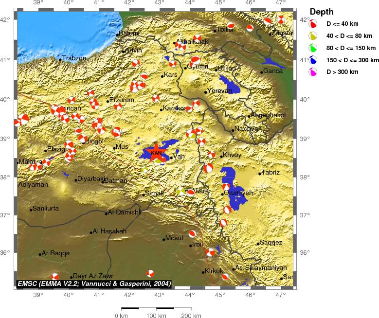 Regional moment Tensor