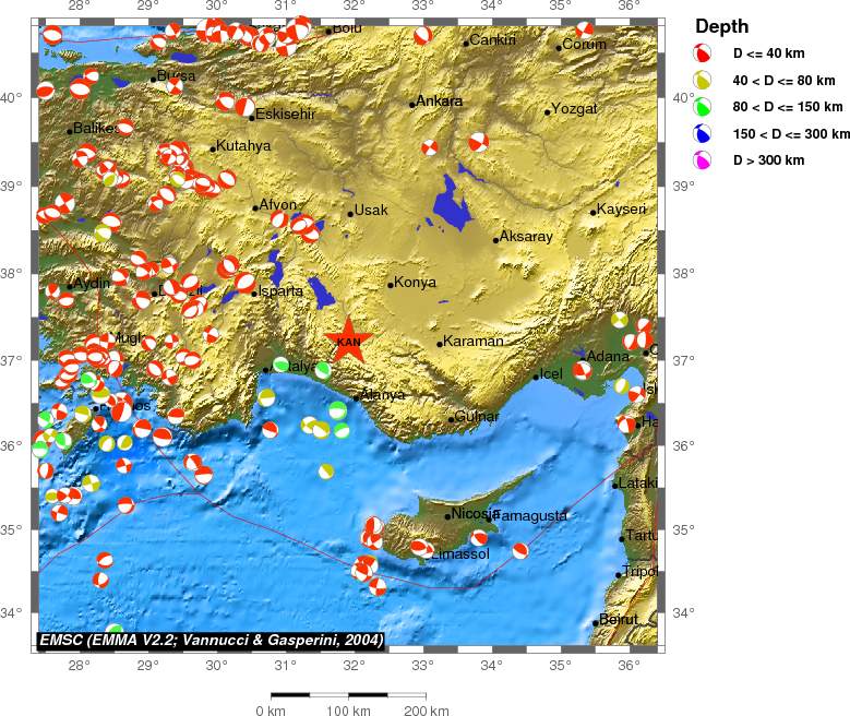 Regional moment Tensor