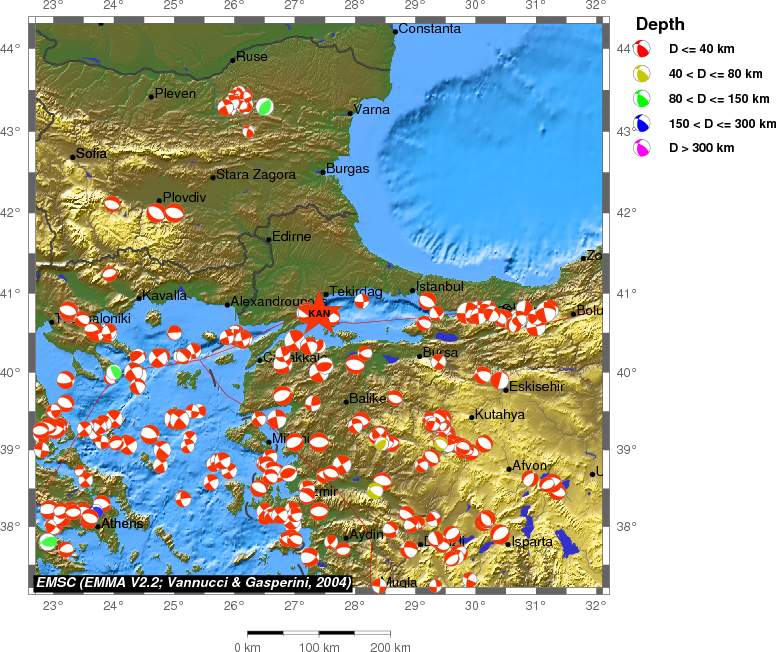 Regional moment Tensor