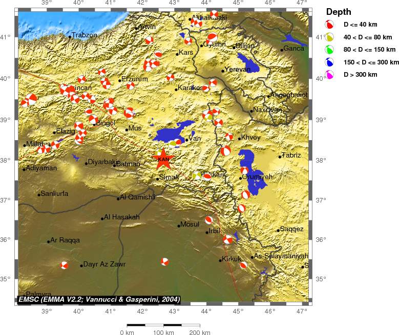 Regional moment Tensor