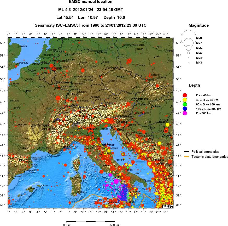 wide historical seismicity