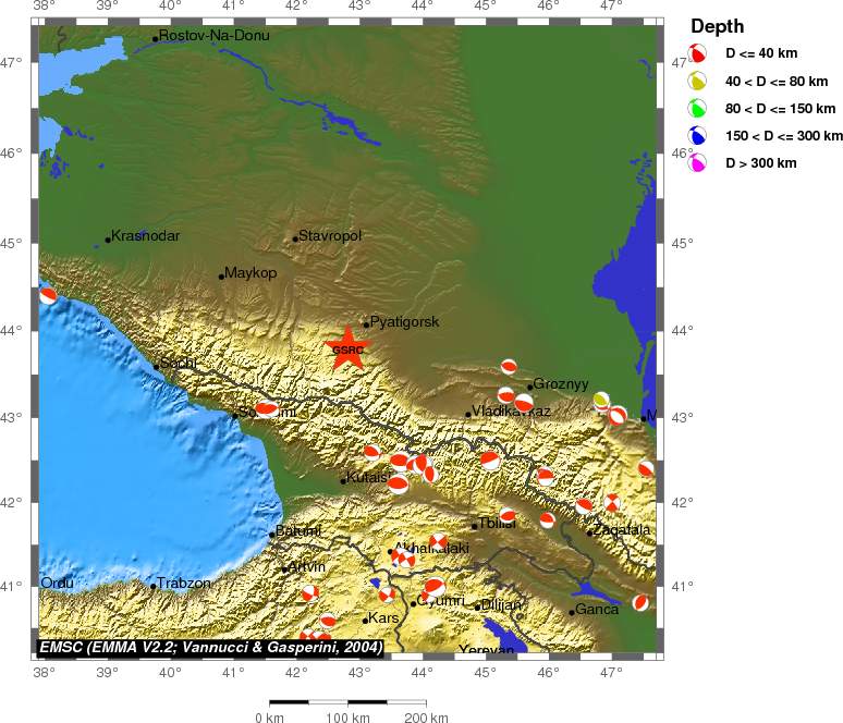 Regional moment Tensor