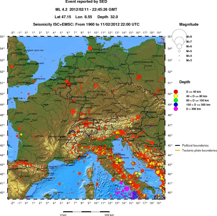 wide historical seismicity