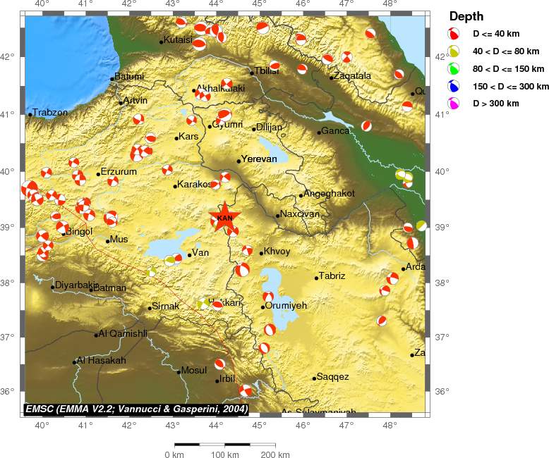 Regional moment Tensor