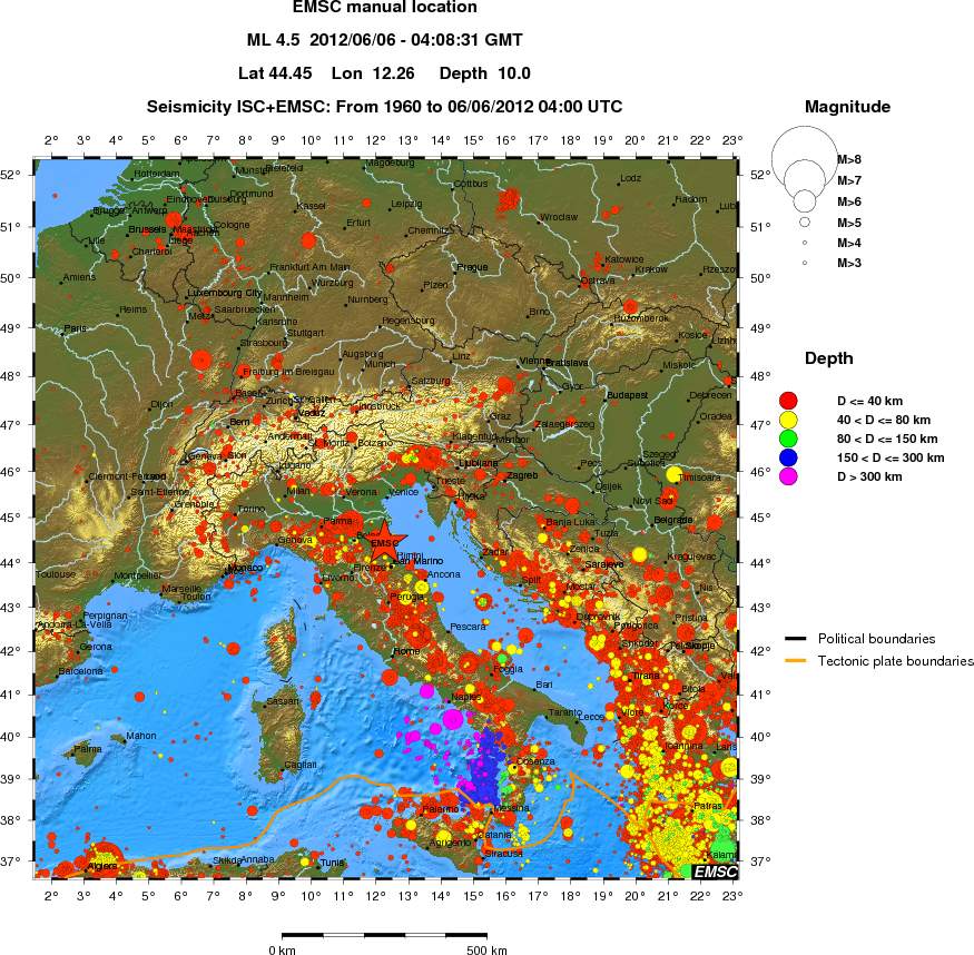 wide historical seismicity
