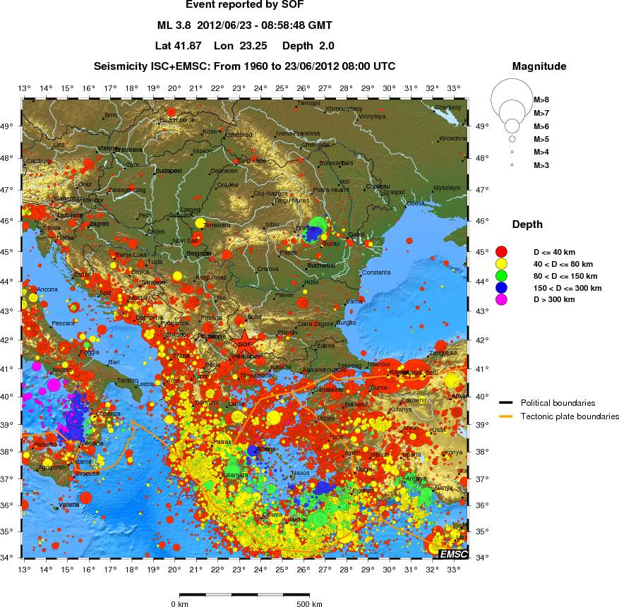 wide historical seismicity