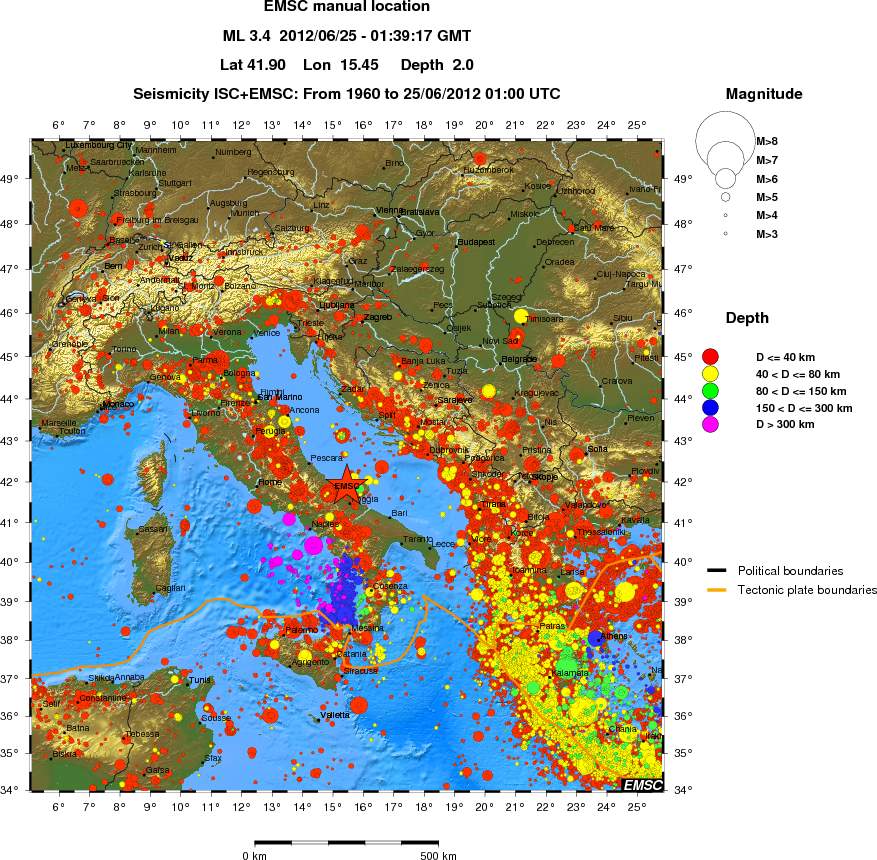 wide historical seismicity