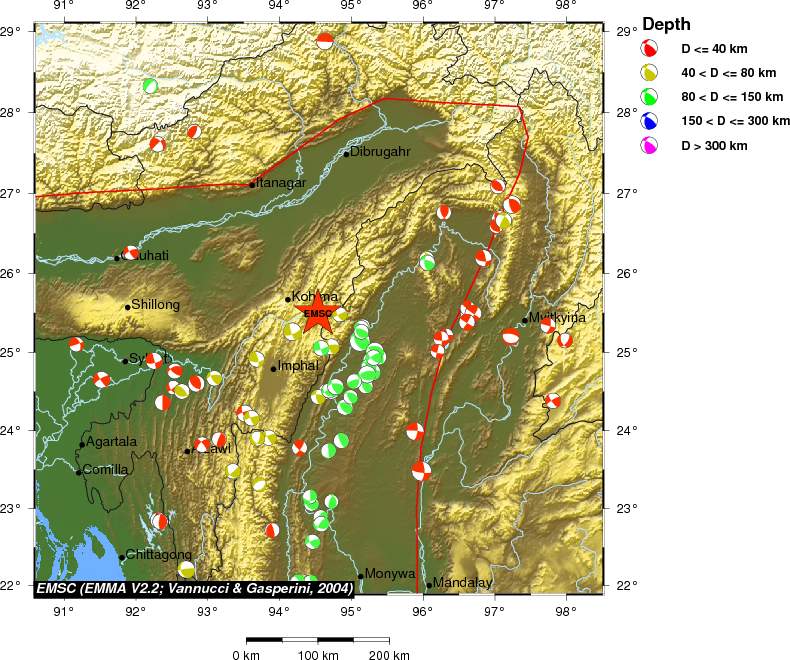 Regional moment Tensor