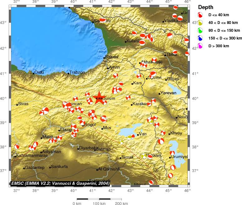 Regional moment Tensor