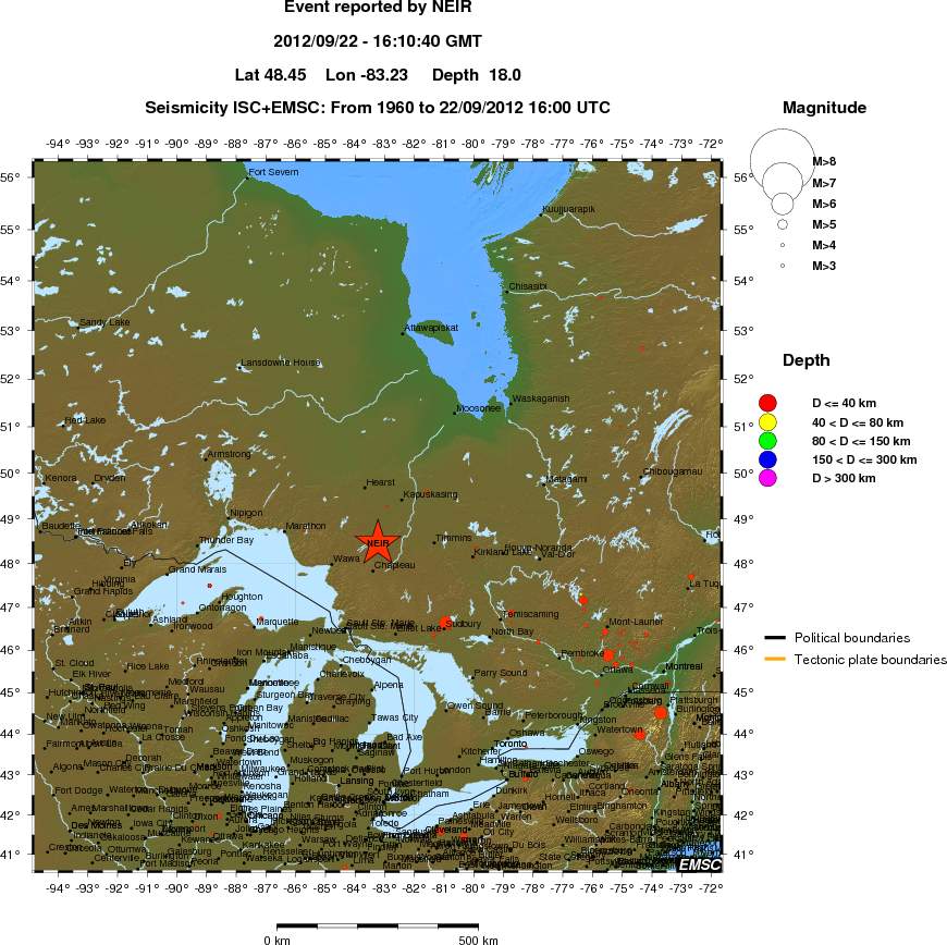 wide historical seismicity
