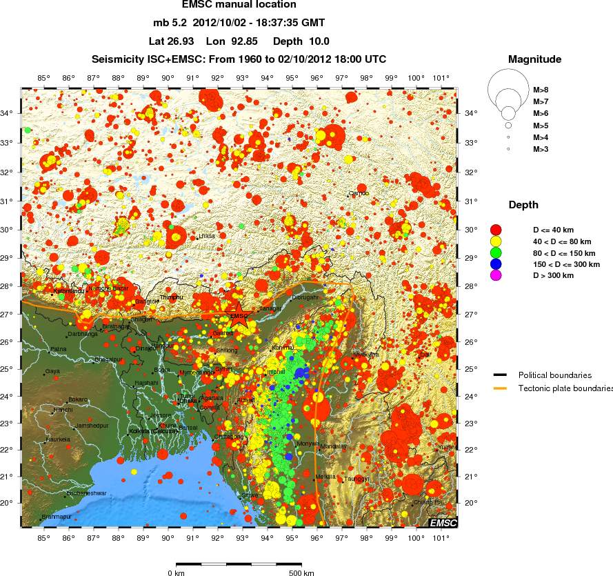 wide historical seismicity