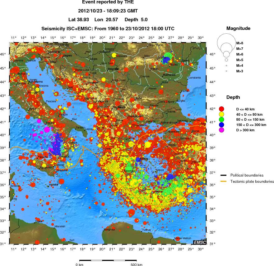 wide historical seismicity