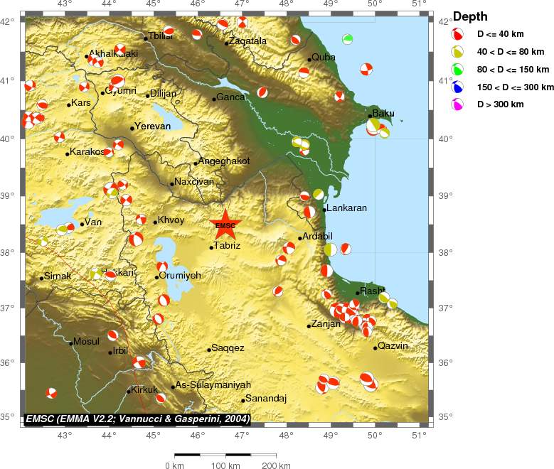 Regional moment Tensor