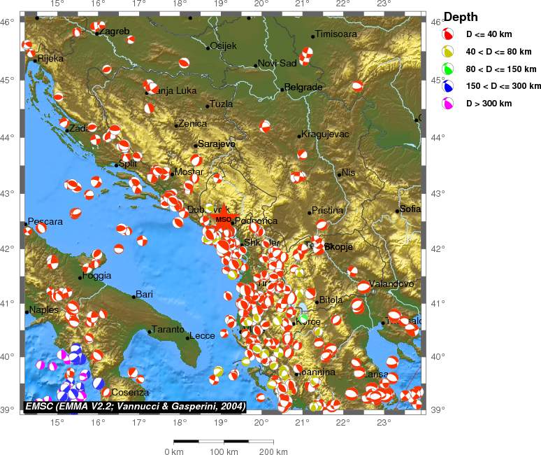 Regional moment Tensor