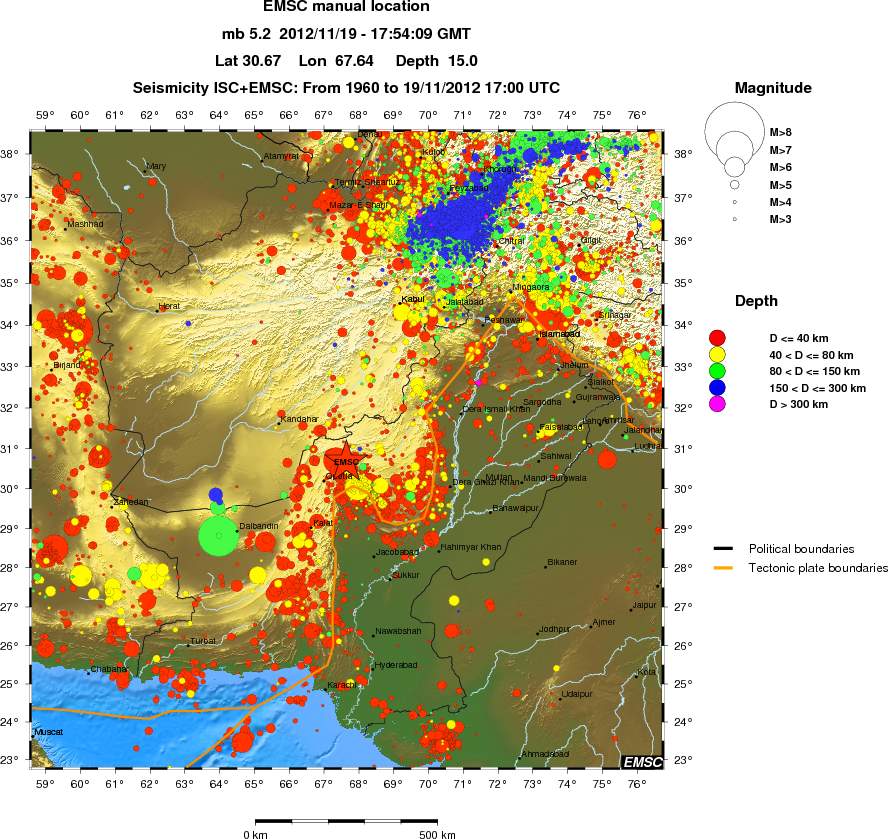 wide historical seismicity