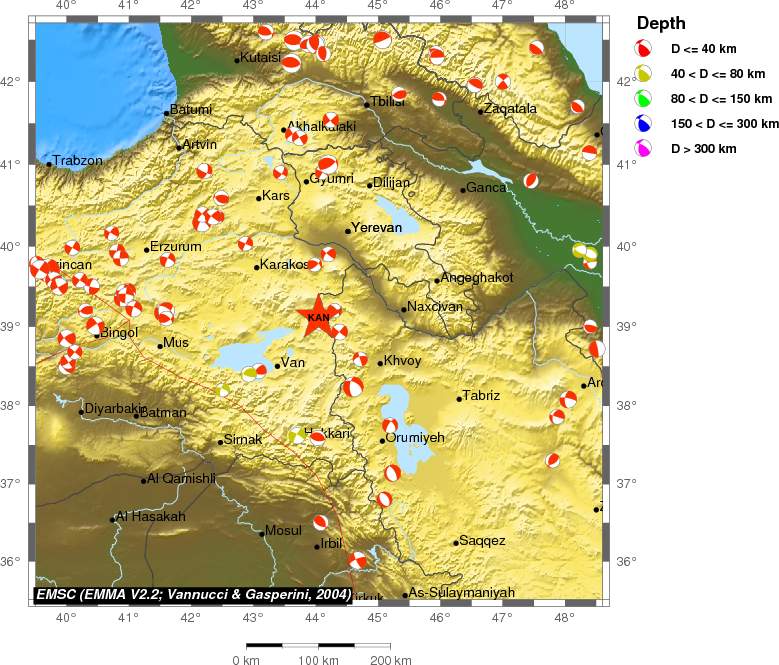 Regional moment Tensor