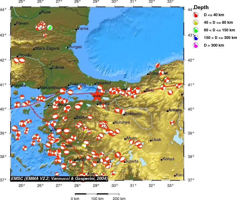 Regional moment Tensor