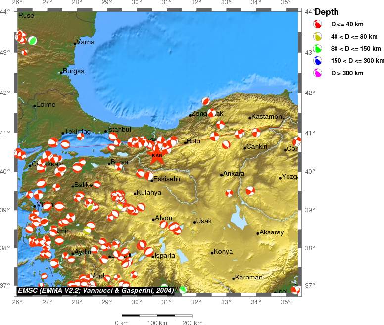 Regional moment Tensor