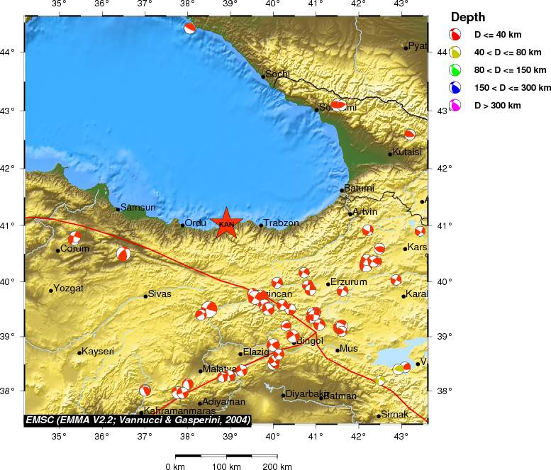 Regional moment Tensor