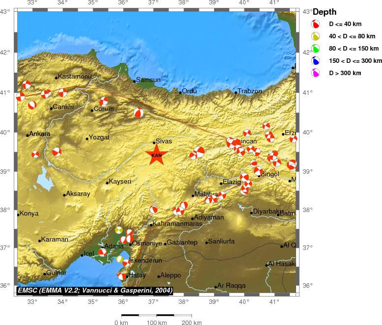 Regional moment Tensor