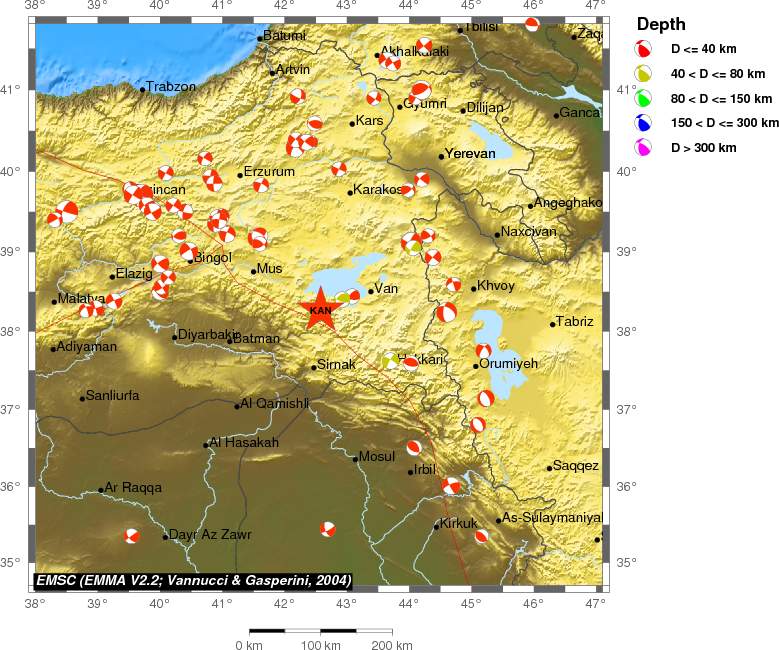 Regional moment Tensor