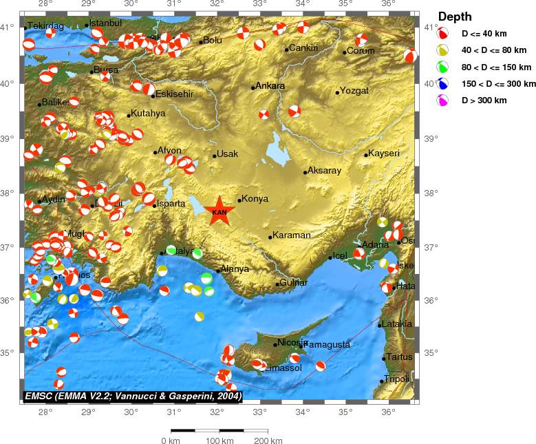 Regional moment Tensor