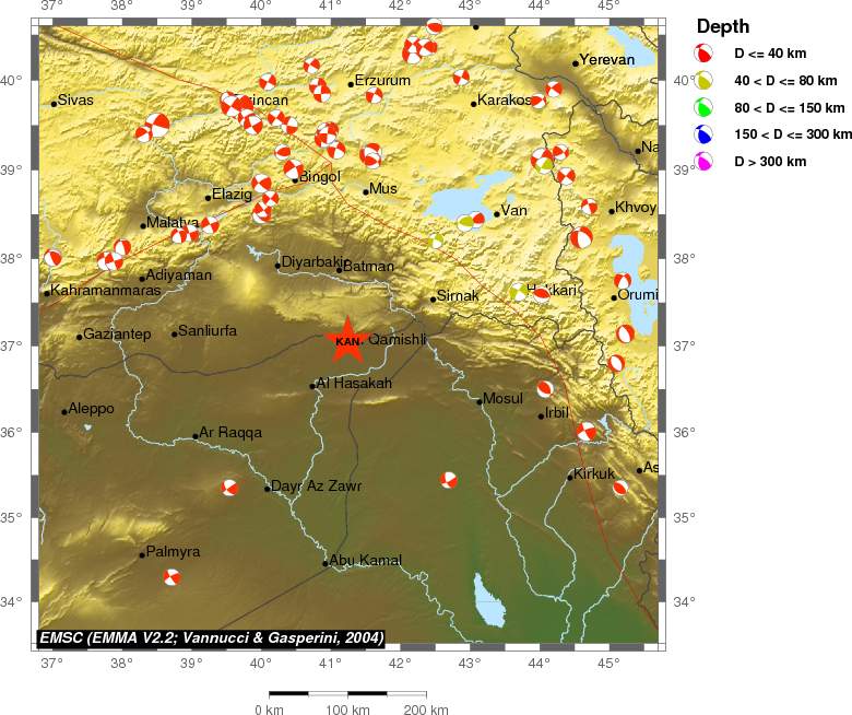 Regional moment Tensor