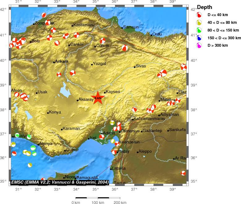 Regional moment Tensor