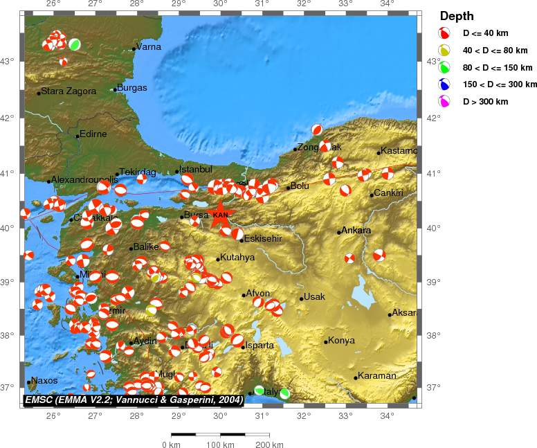 Regional moment Tensor