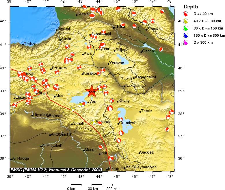 Regional moment Tensor