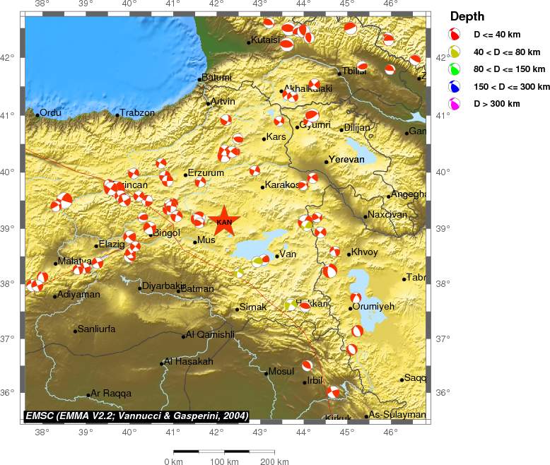 Regional moment Tensor