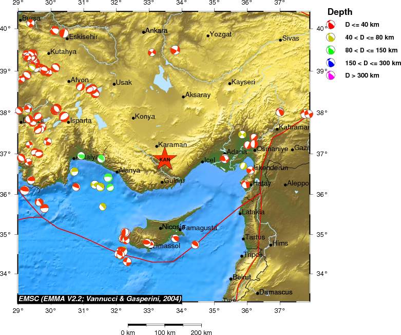 Regional moment Tensor