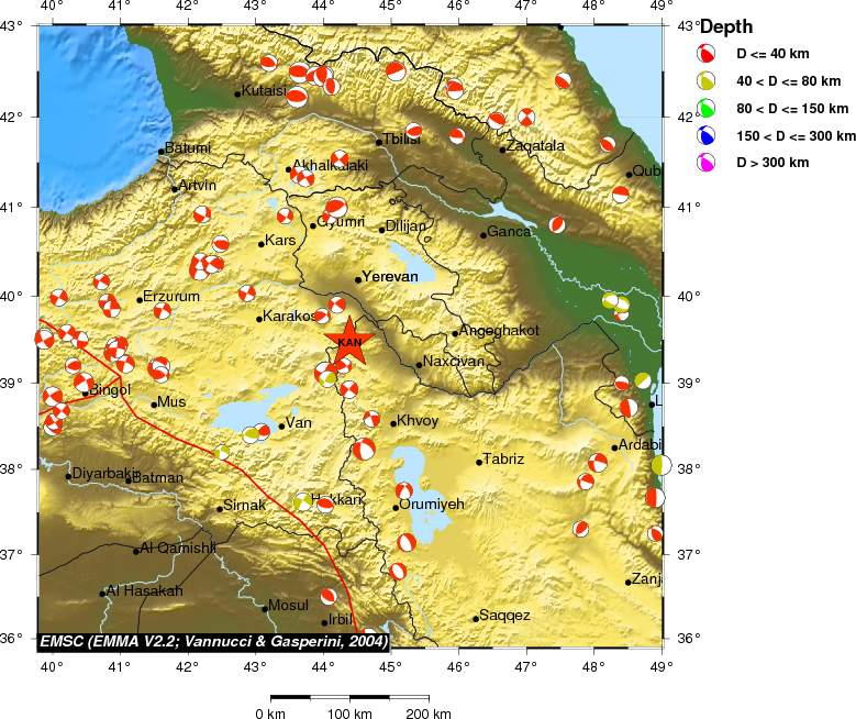 Regional moment Tensor