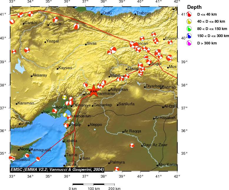 Regional moment Tensor