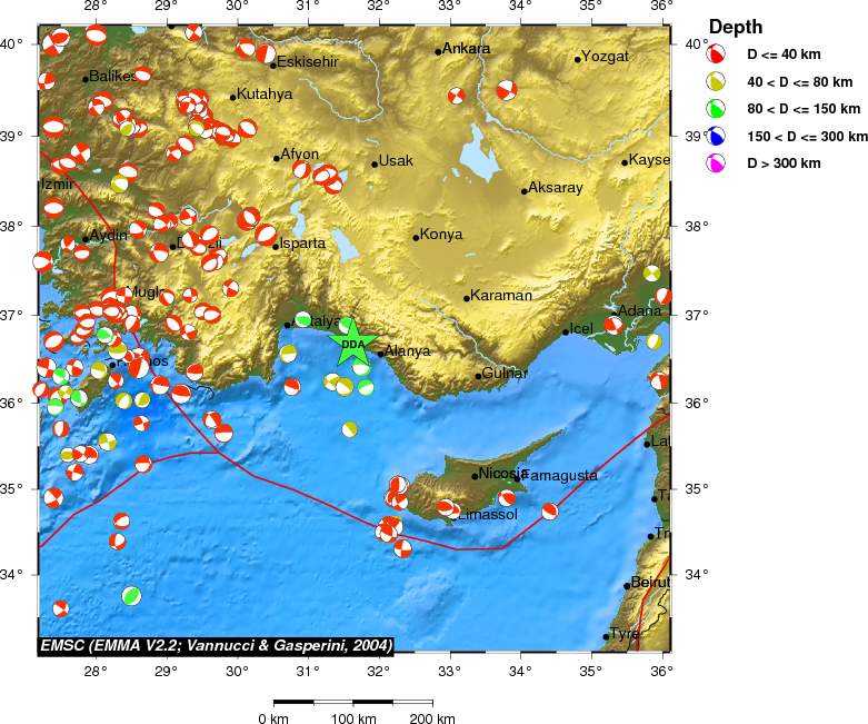 Regional moment Tensor
