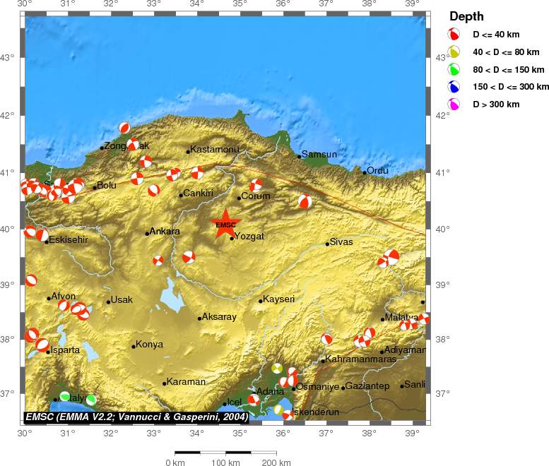 Regional moment Tensor