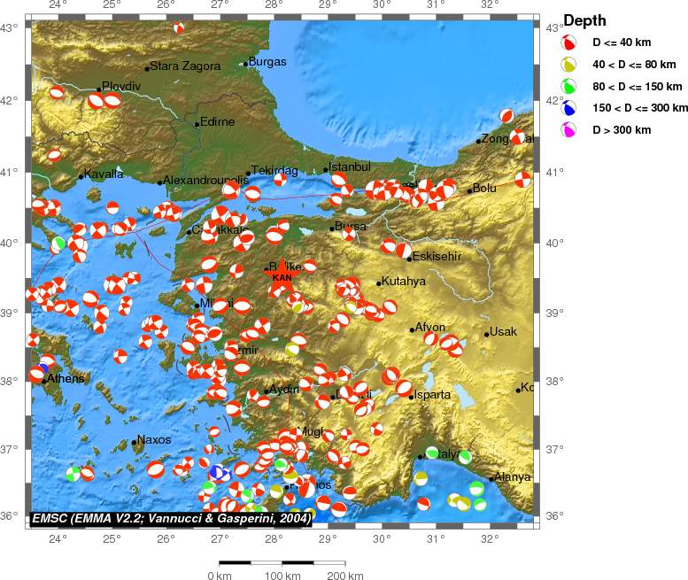 Regional moment Tensor