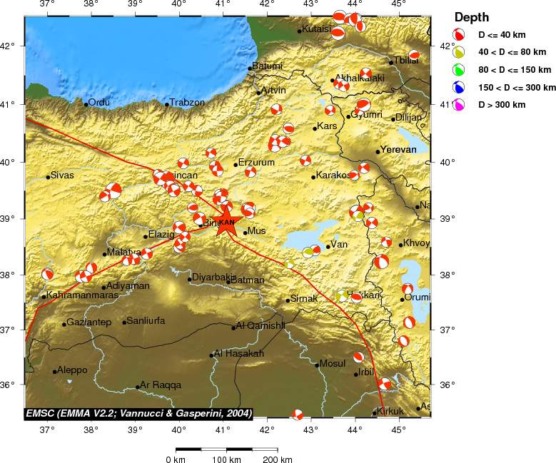 Regional moment Tensor