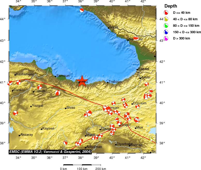 Regional moment Tensor