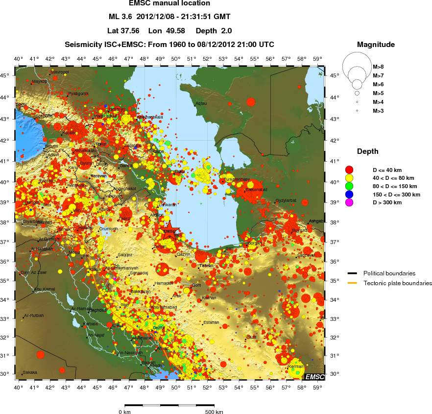 wide historical seismicity