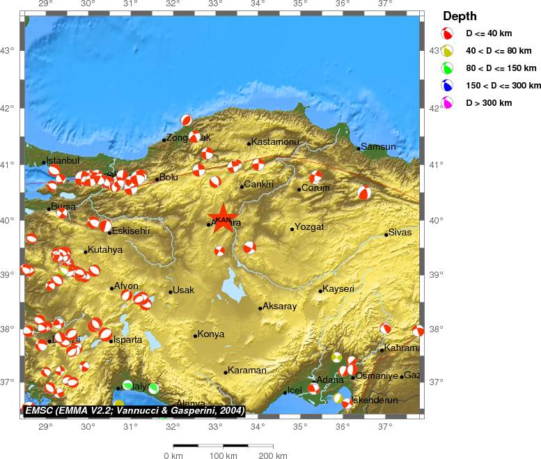 Regional moment Tensor