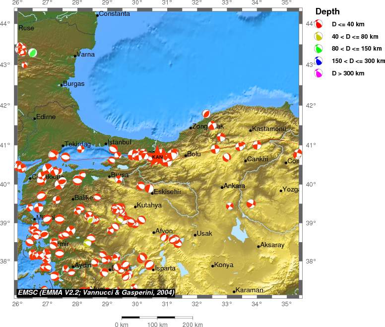 Regional moment Tensor