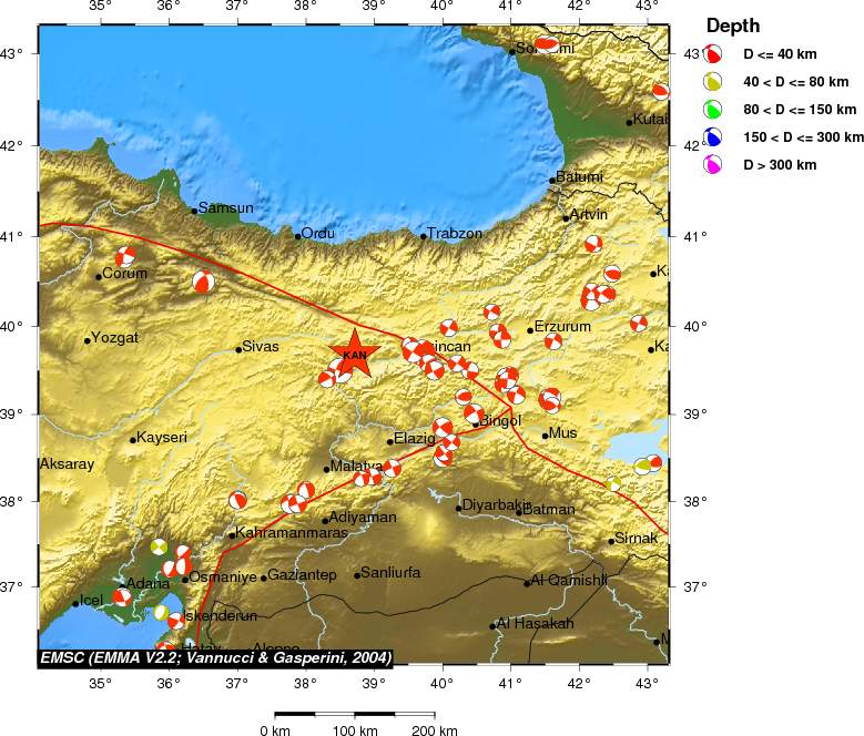 Regional moment Tensor