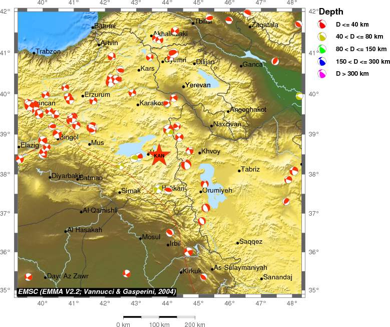 Regional moment Tensor